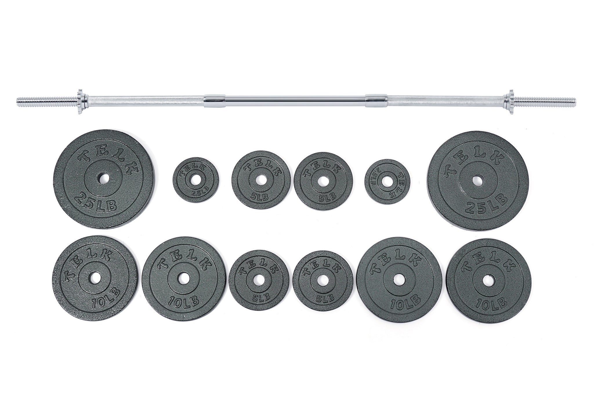 Adjustable 133 LBS Barbell Set + 60" Barbell exceptional quality weigh