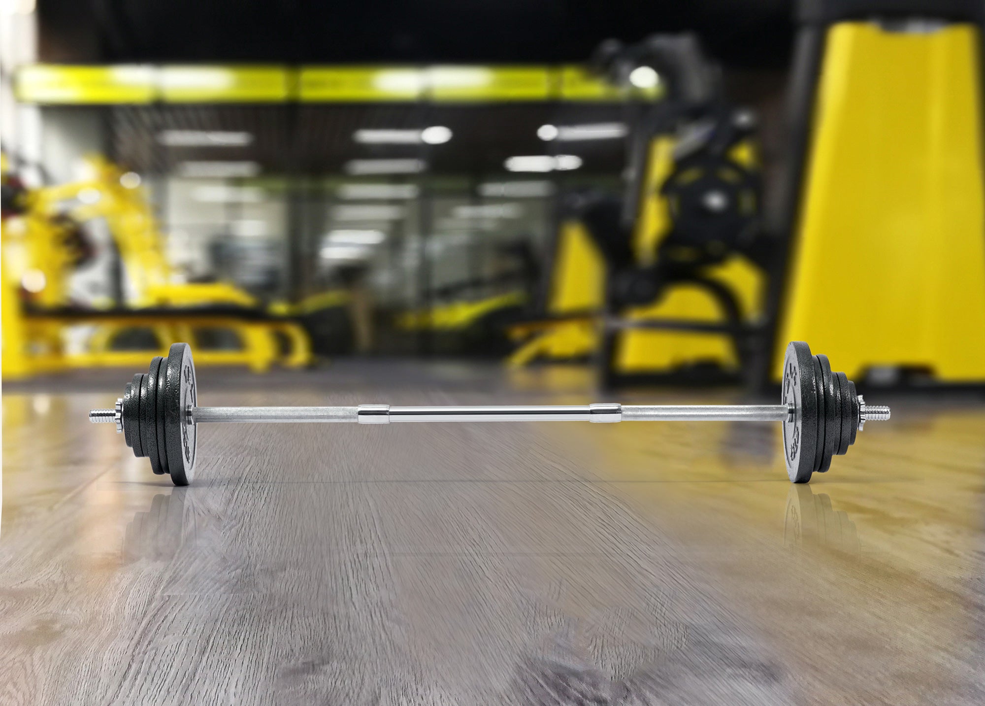 Adjustable 133 LBS Barbell Set + 60" Barbell exceptional quality weigh
