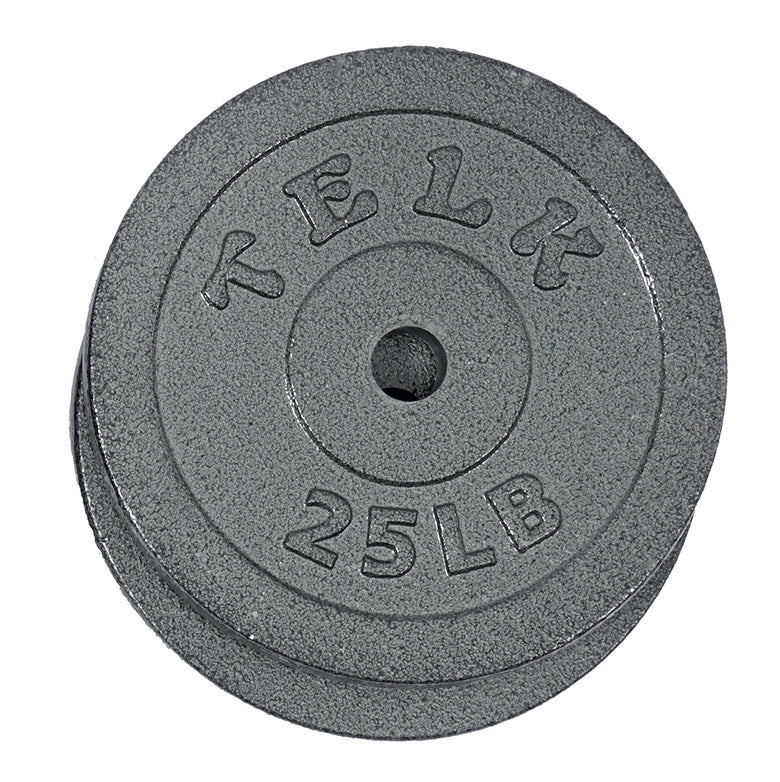25 lbs TWO 25 Lbs. plates 100% cast iron weight plates diameter=1 plat