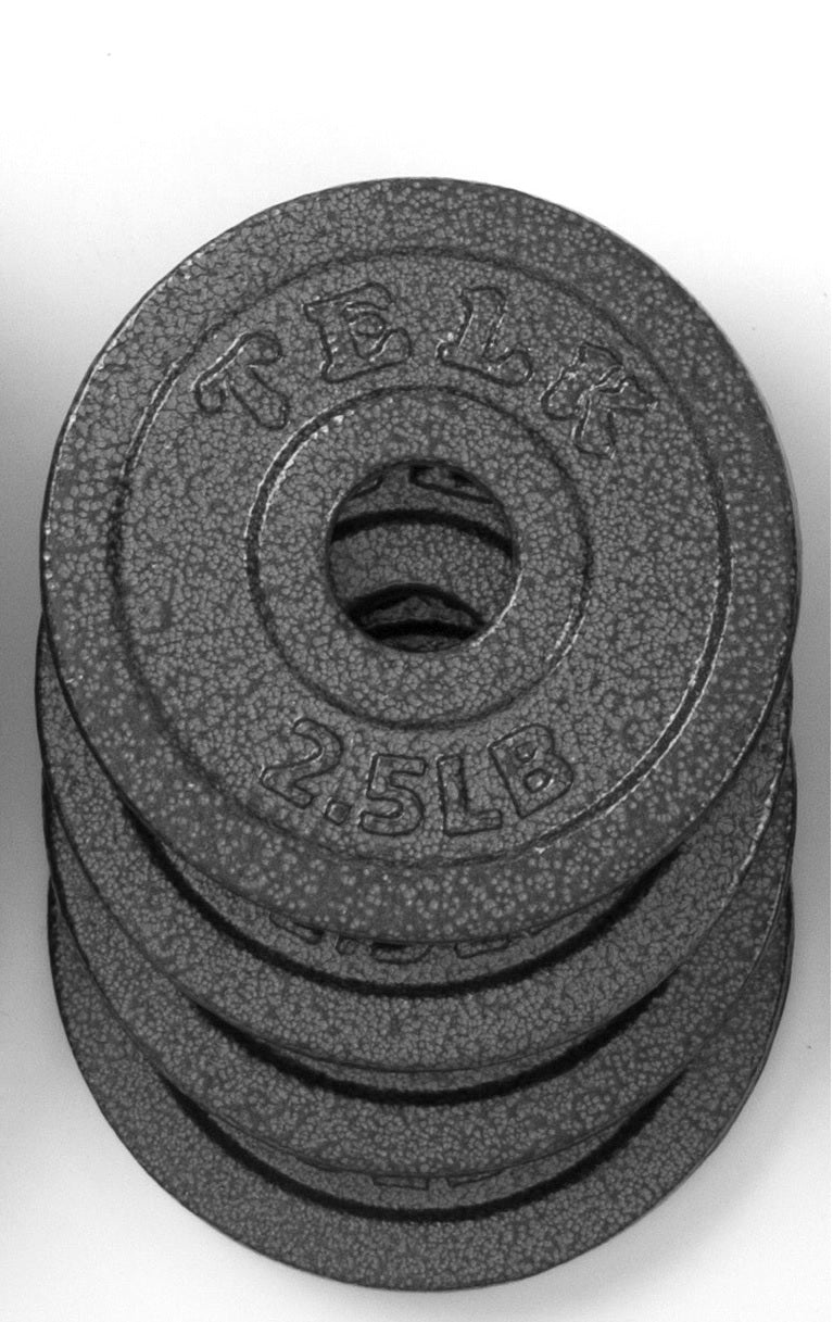 Set of FOUR 5 lbs. plates HOY BN  WEIGHTSPLATES DIAMETER=1 EXPERTLY 5h