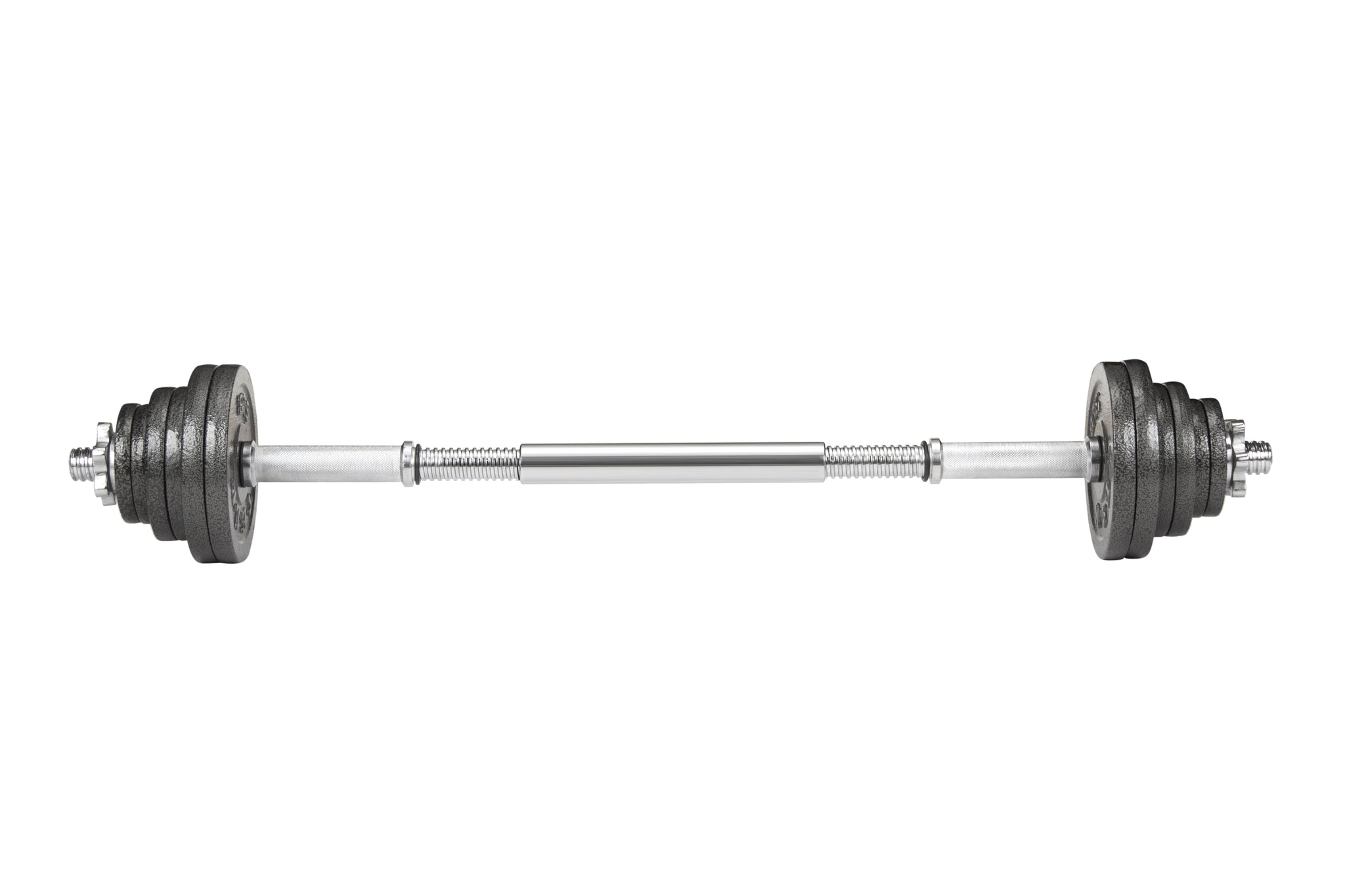10" Chrome-Finished Section of Barbell Rod barbell rodconverts 45 ibs