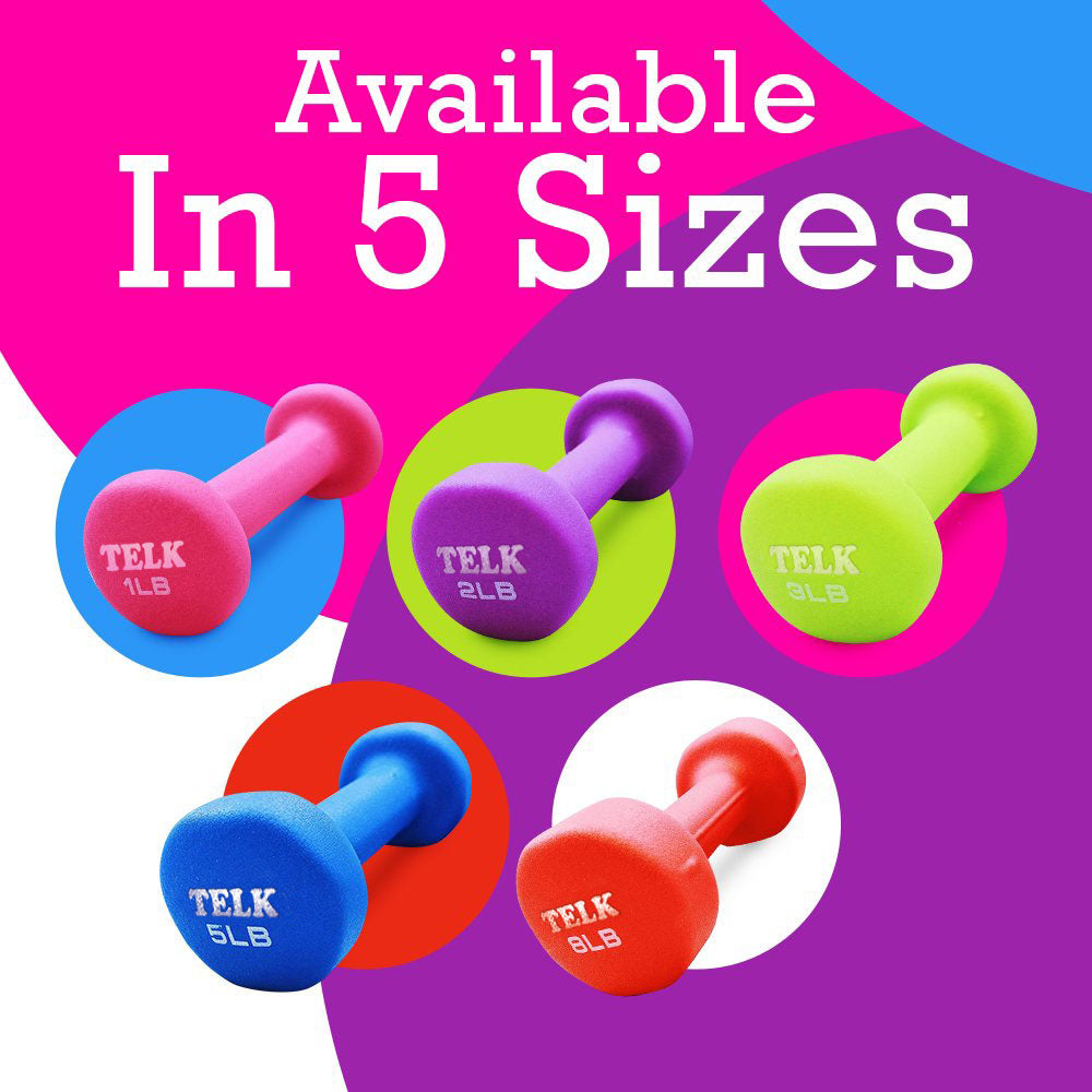 Neoprene Coated Deluxe 10 Lb Hand Weights - Telk higy-quality construc