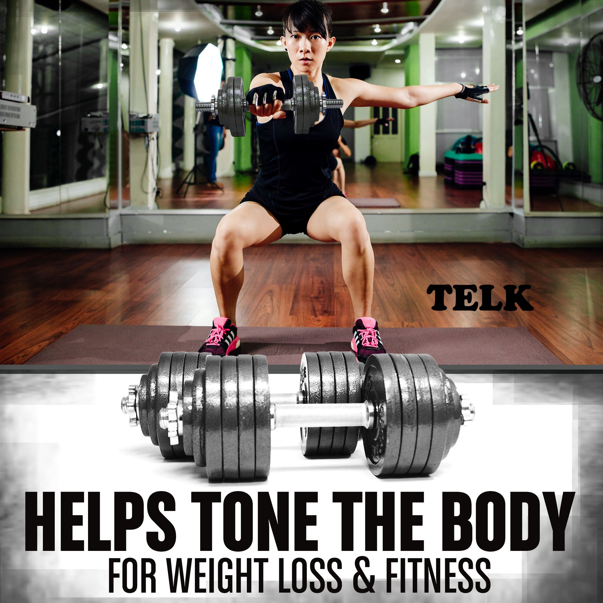 Adjustable Dumbbells 105lbs - Telk 2 dumbbell5 ibs exceptional quality