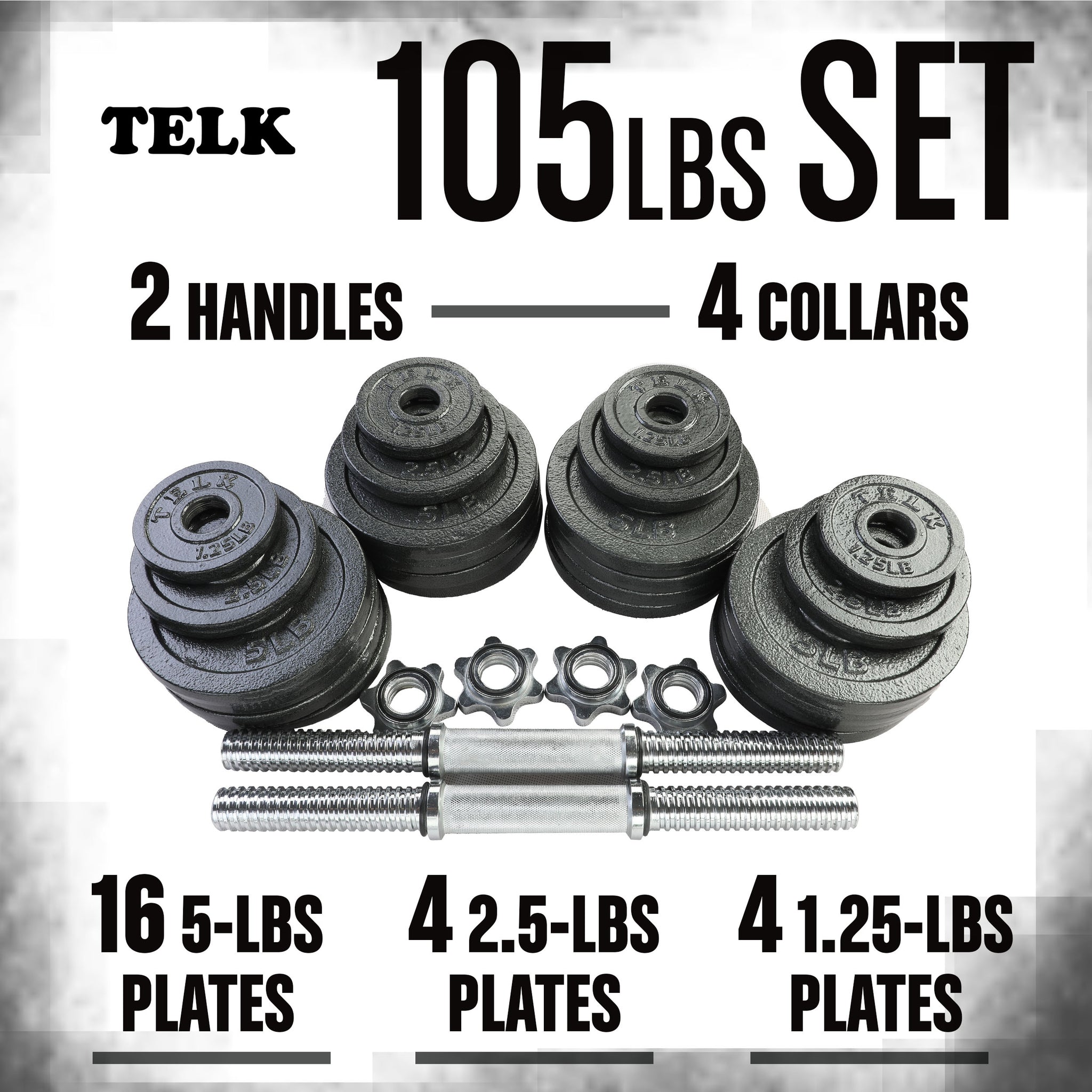 Adjustable Dumbbells 105lbs - Telk 2 dumbbell5 ibs exceptional quality