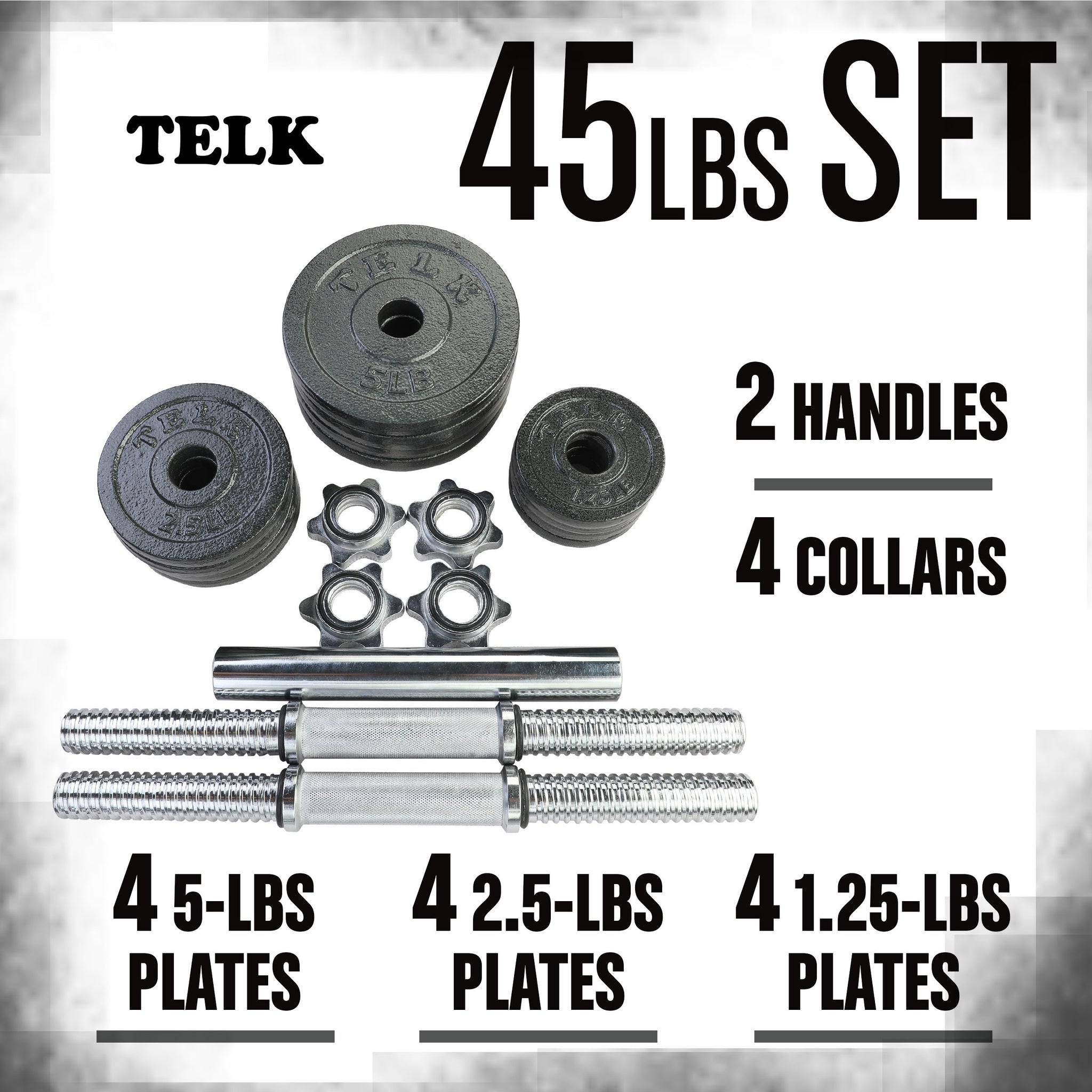 Adjustable Dumbbells 45lbs - Telk 2 dumbbell 45ibs telk 2 dumbbell 45