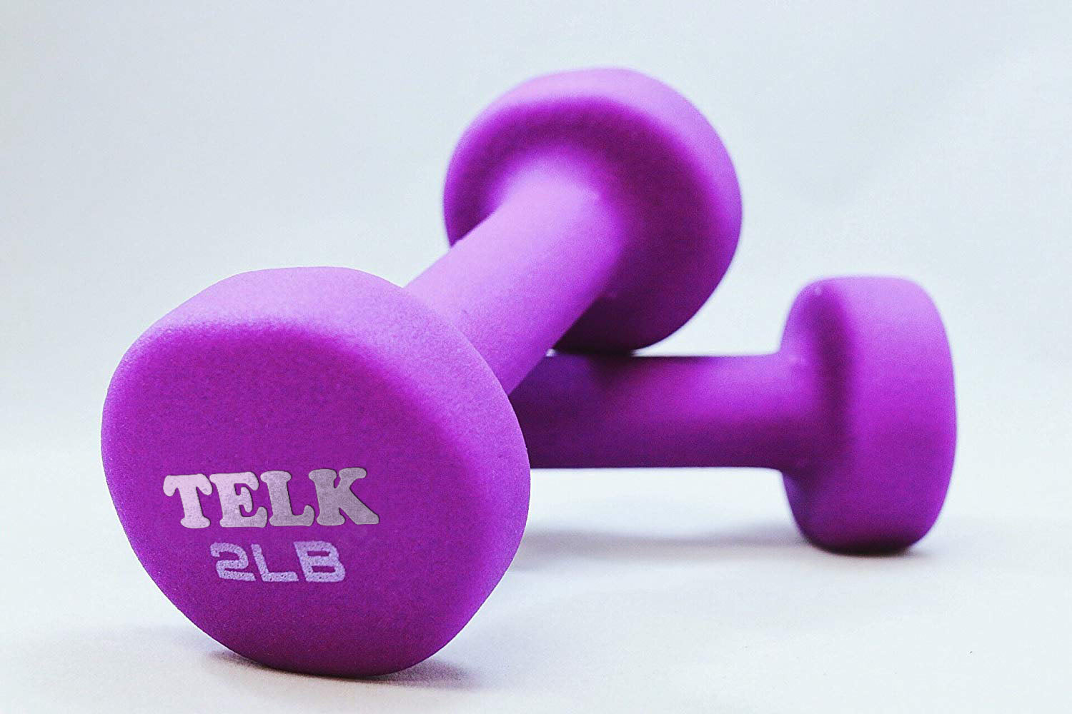 Neoprene Coated Deluxe 2 Lb Hand Weights -  Telk high - quality constr