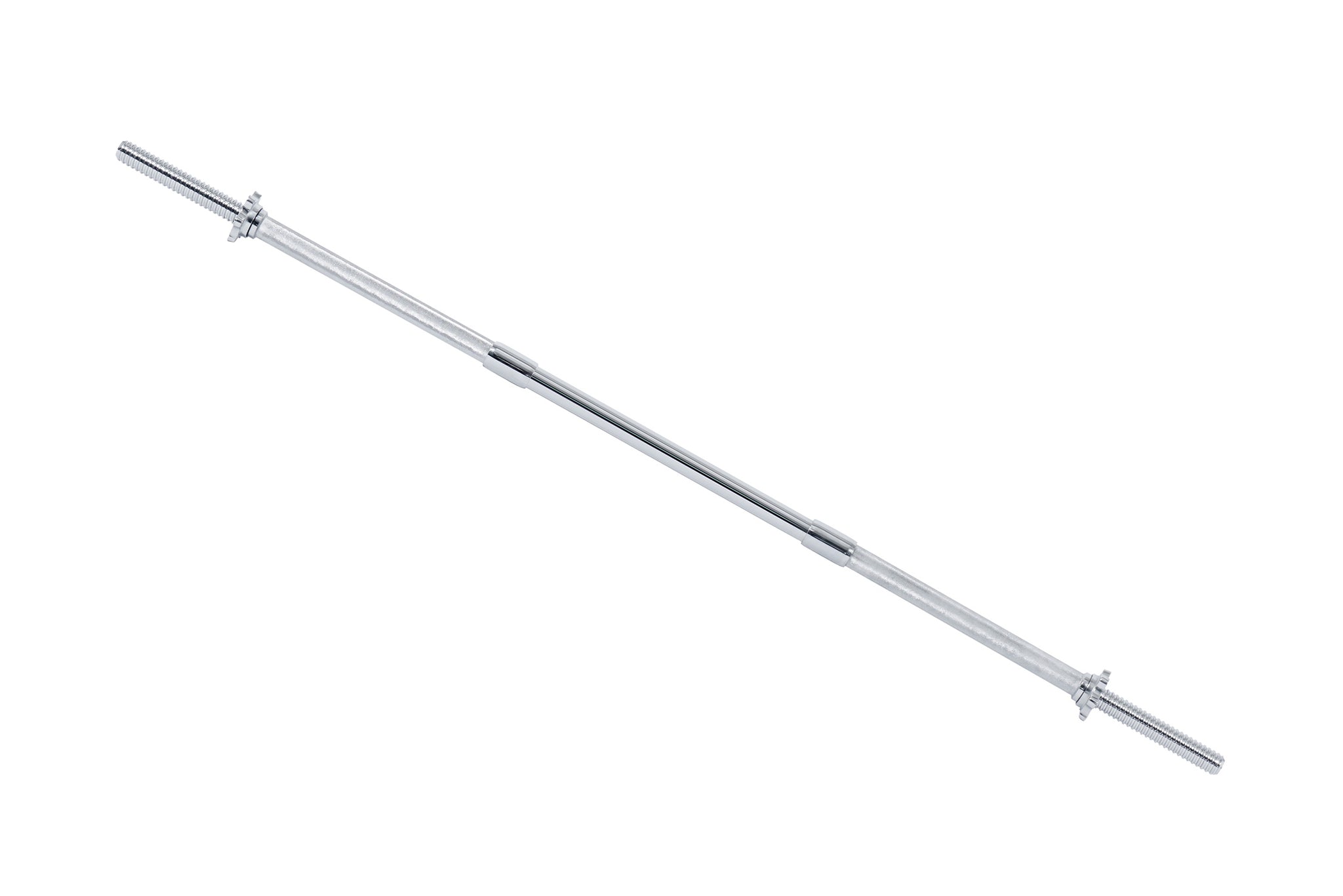 60" Chrome-Finished Barbell  chrome-finished surface not only exudes a