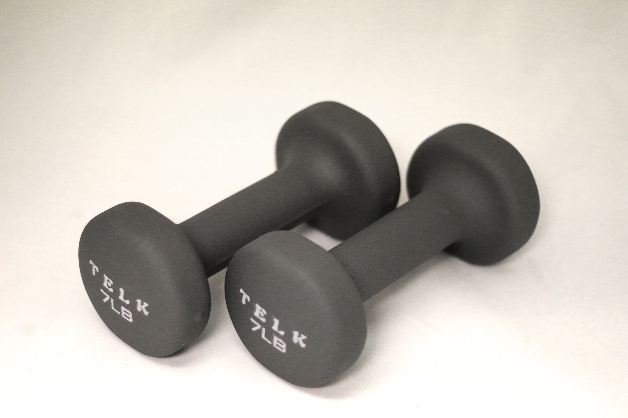 Neoprene Coated Deluxe 7 Lb Hand Weights - Telk  neoprene coated delux
