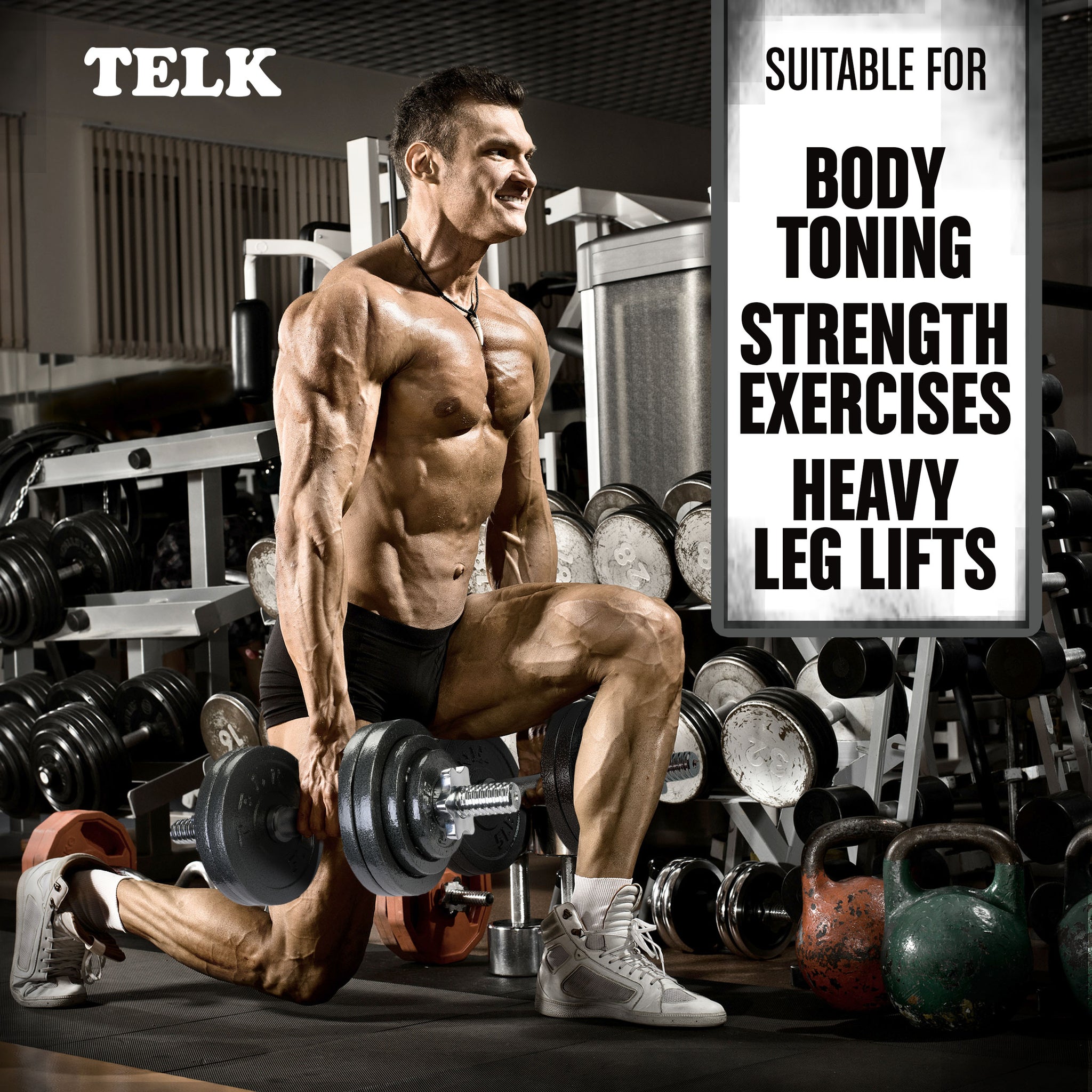2 ELK Adjustable Dumbbells 200 lbs - Exercise & Workout Equipment good
